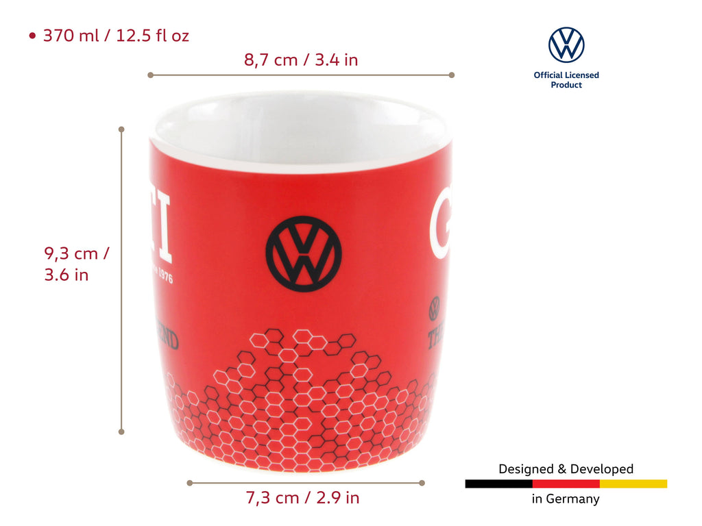 Tasse à café VW GTI 370 ml - The Legend/Rouge