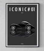 Tableau par Cirebox ICONIC BUGATTI TYPE 57 #01 FOREX 5mm