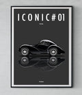 Affiche par Cirebox ICONIC BUGATTI Type 57 #01