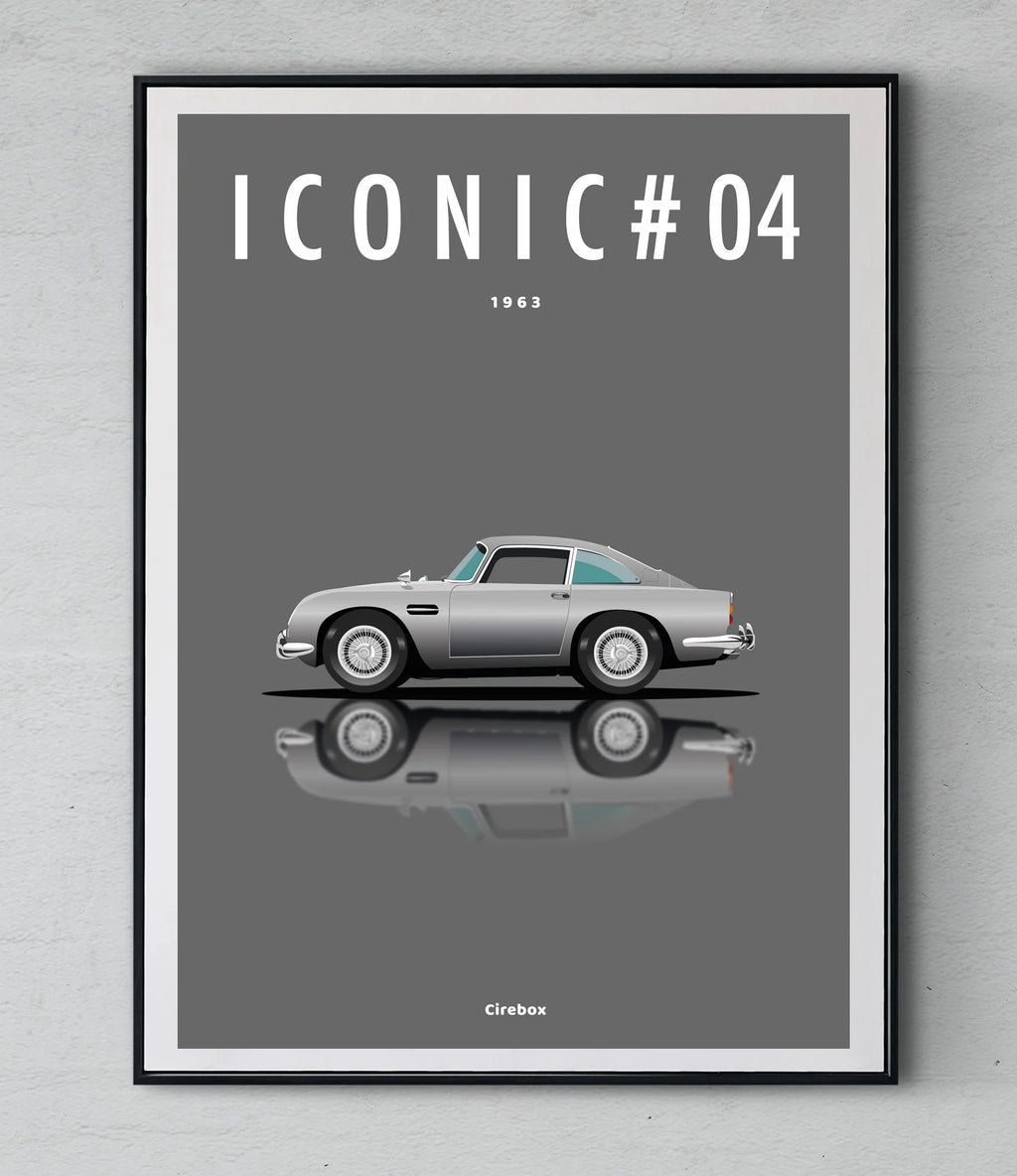 Affiche par Cirebox ICONIC ASTON MARTIN DB5 #04