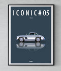 Affiche par Cirebox ICONIC MERCEDES 300SL #05