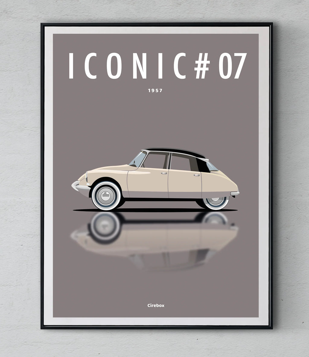 Affiche par Cirebox ICONIC CITROËN DS #07