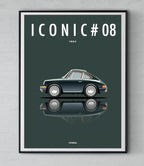 Affiche par Cirebox ICONIC PORSCHE 911 #08