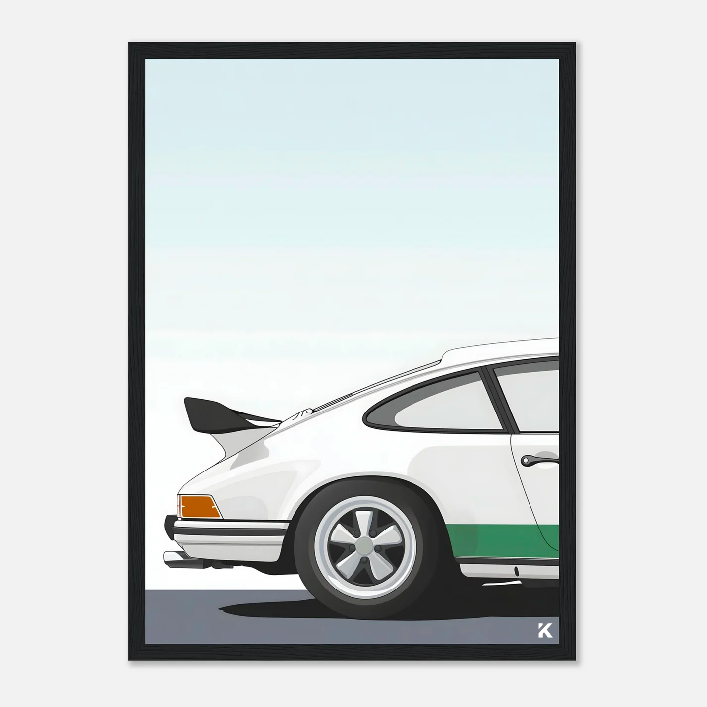 Affiche oeuvre 911 Élégance Rétro A3