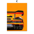 Affiche Voiture de Sport & Course - 60X90cm - Décoration Impression