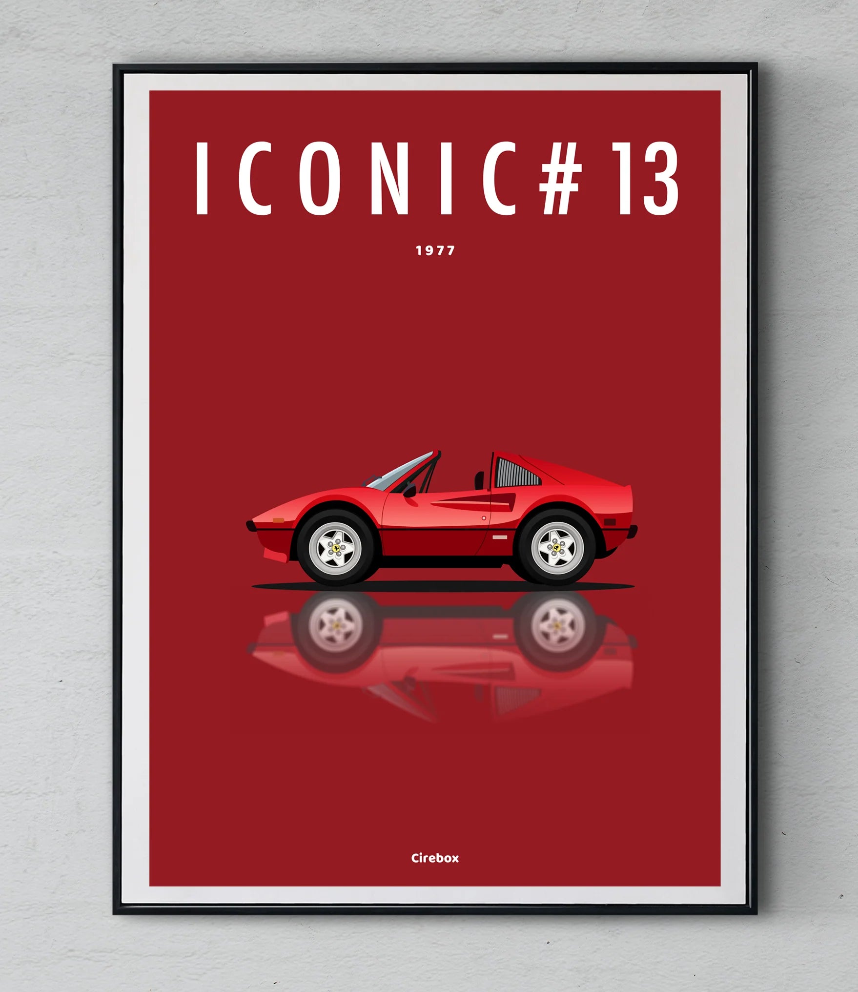 Affiche par Cirebox ICONIC FERRARI 308 GTB #13