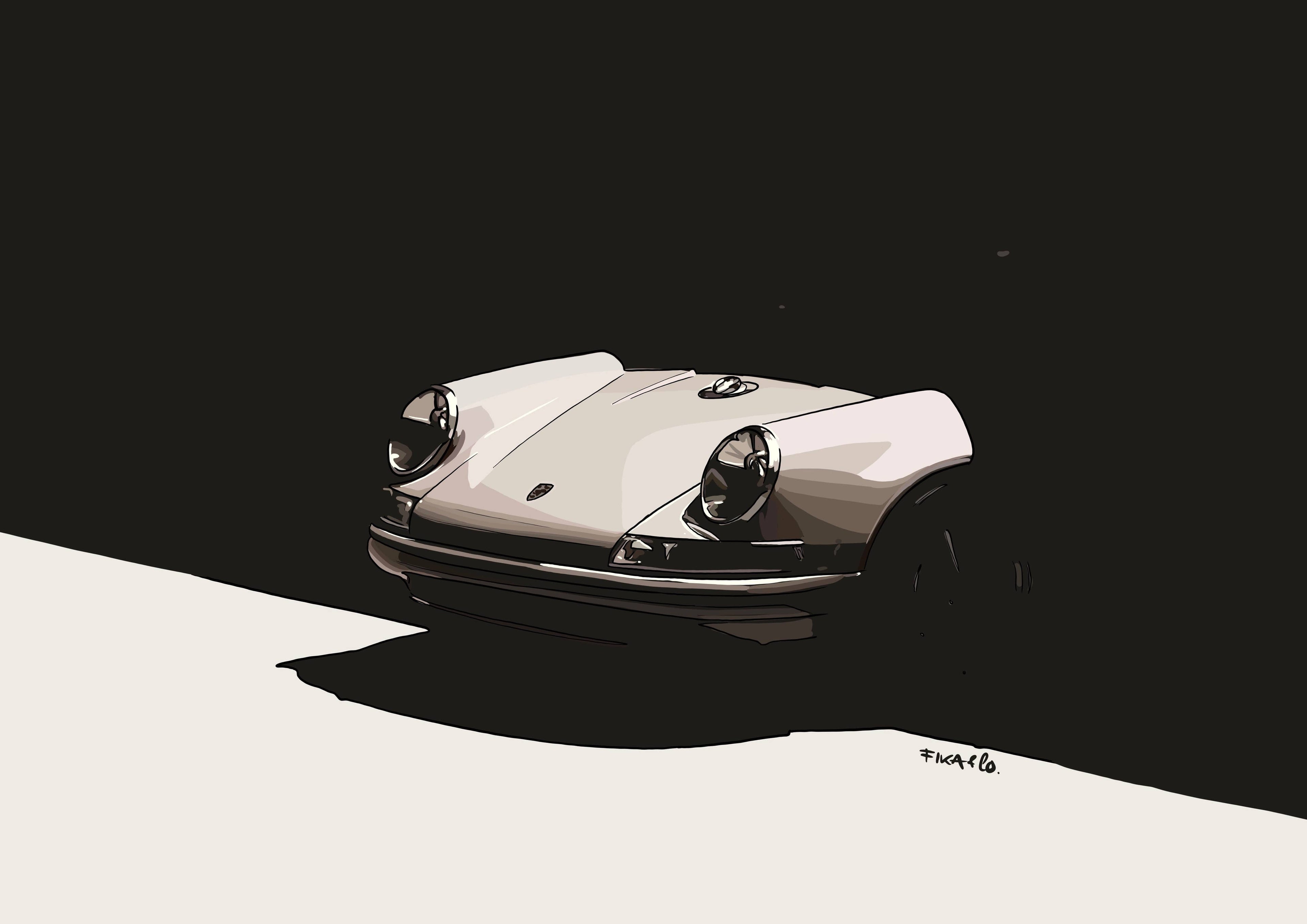 Illustration 911 d'Artiste Javier Peña Limitée 50 Ex Numérotée 30X40cm