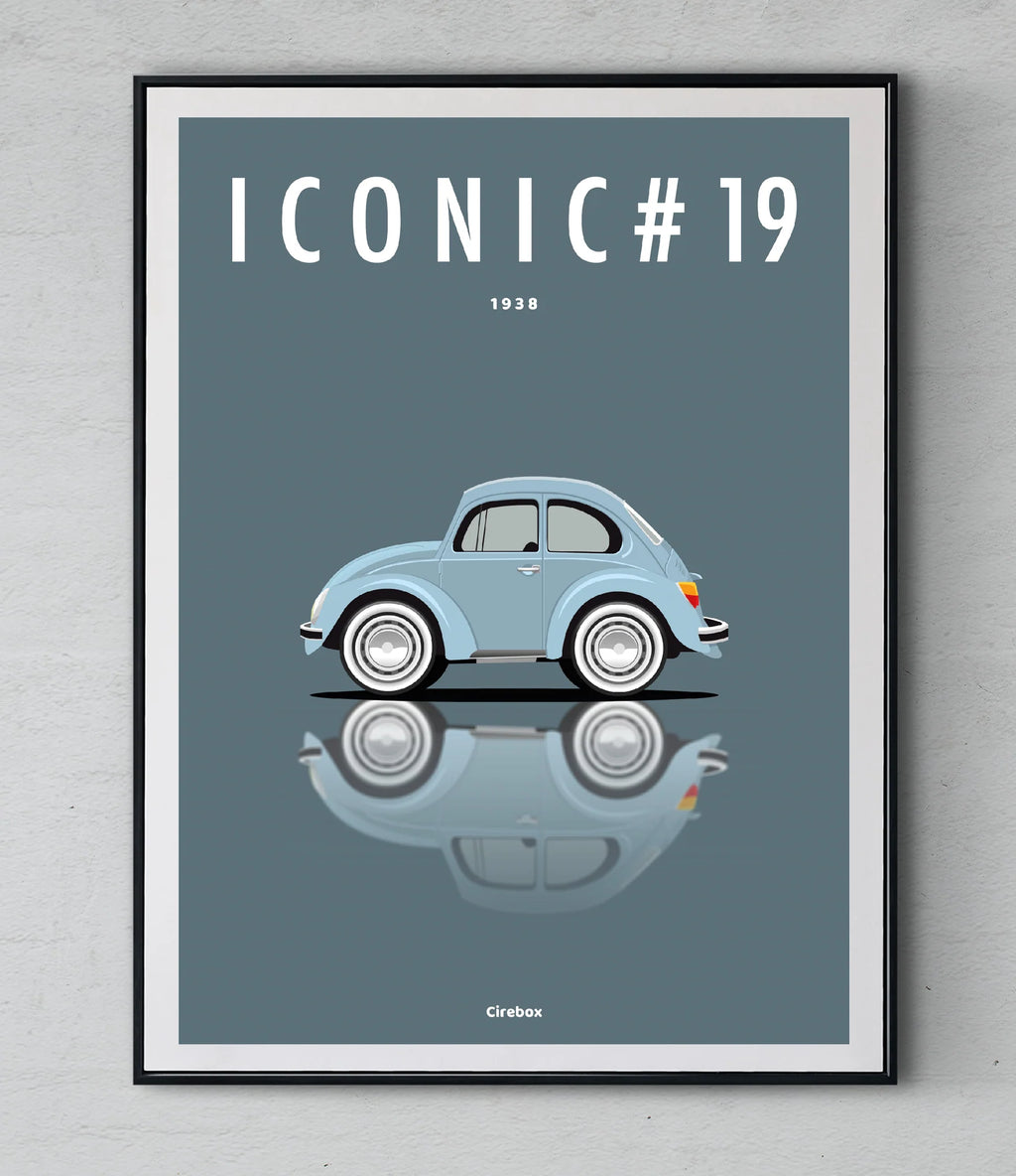 Affiche par Cirebox ICONIC VOLKSWAGEN Coccinelle #19