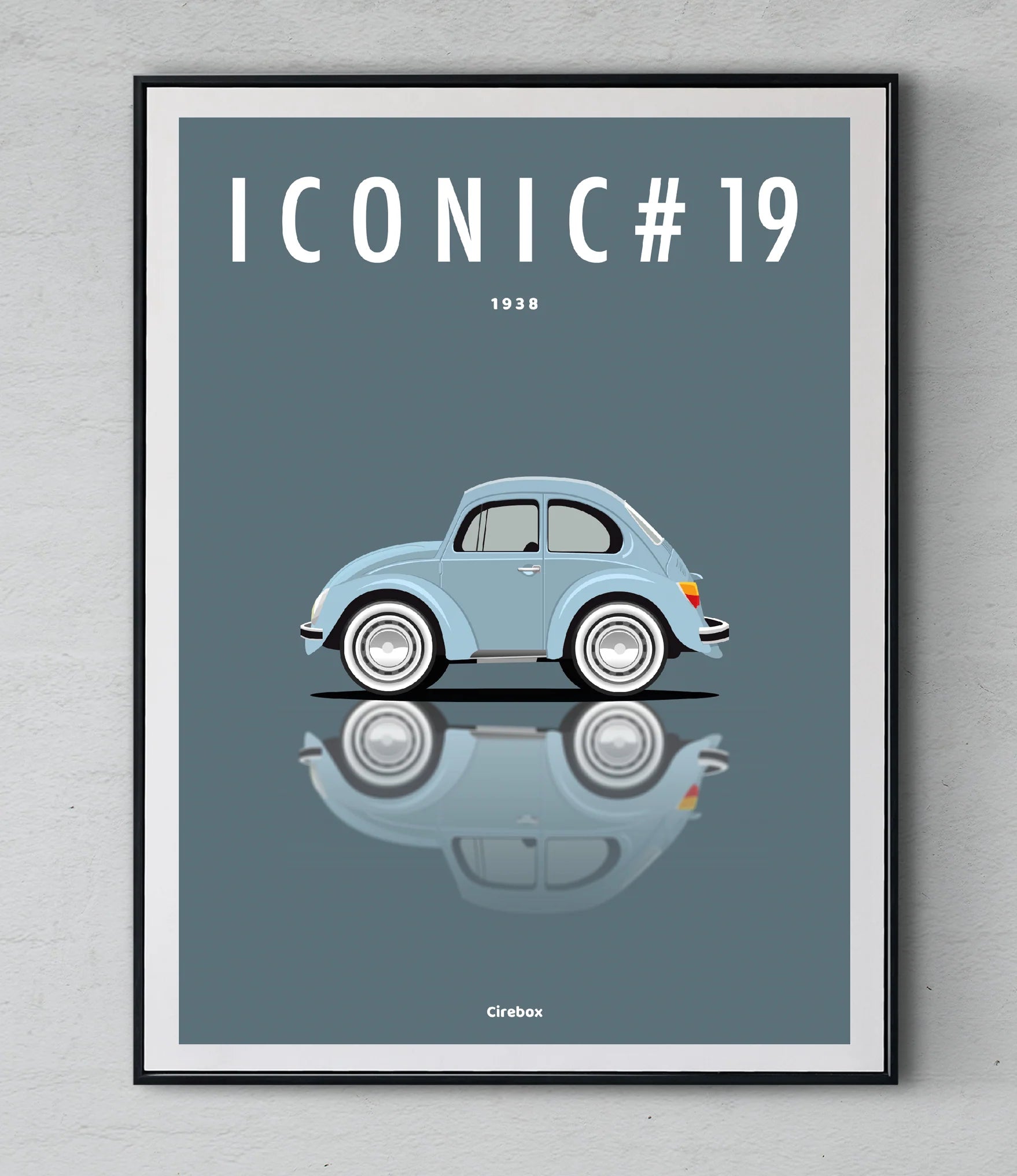 Affiche par Cirebox ICONIC VOLKSWAGEN Coccinelle #19