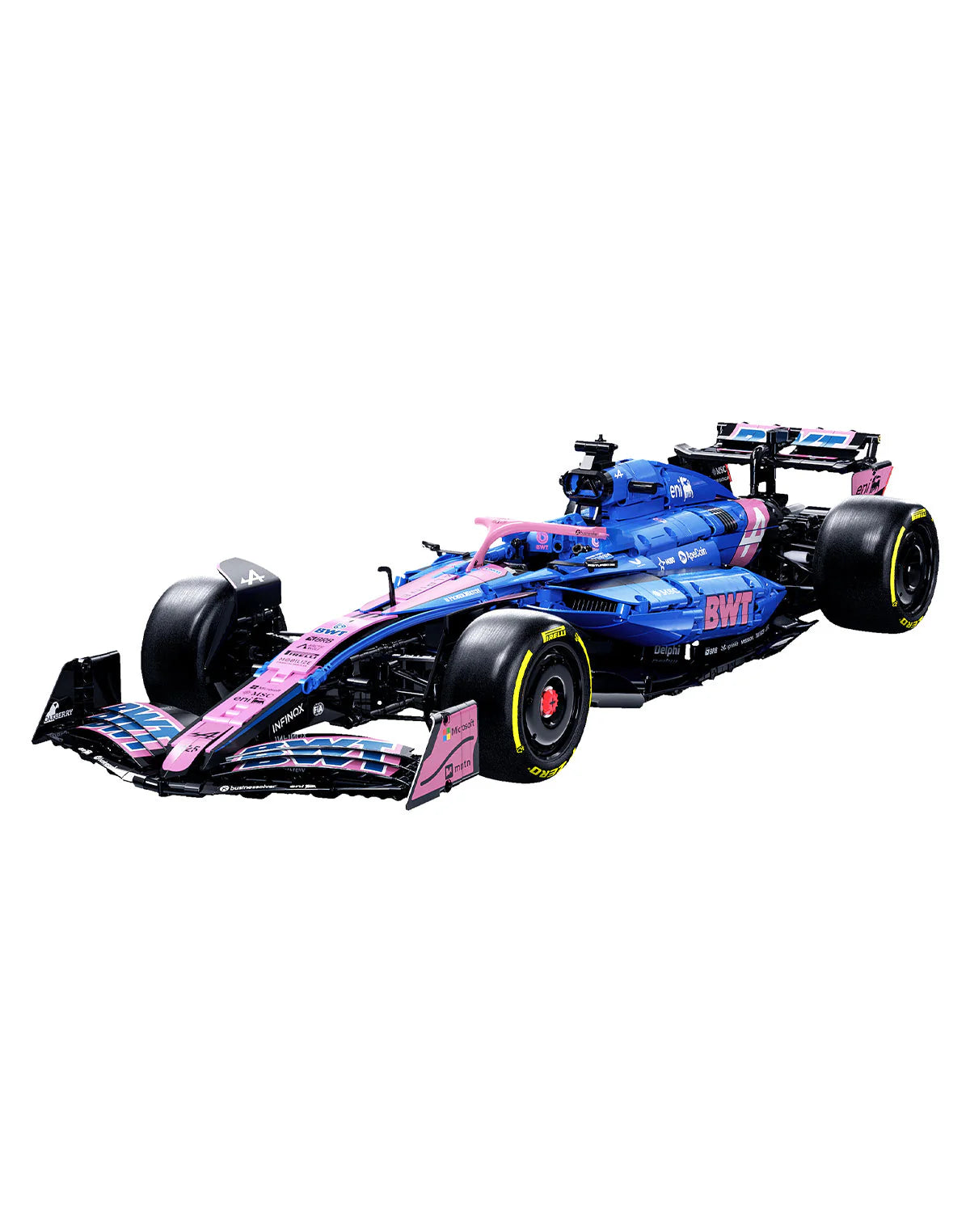 CaDA Kit de construction de voiture de Formule 1 Alpine A525 à l'échelle 1:8 2173 pièces C64012W