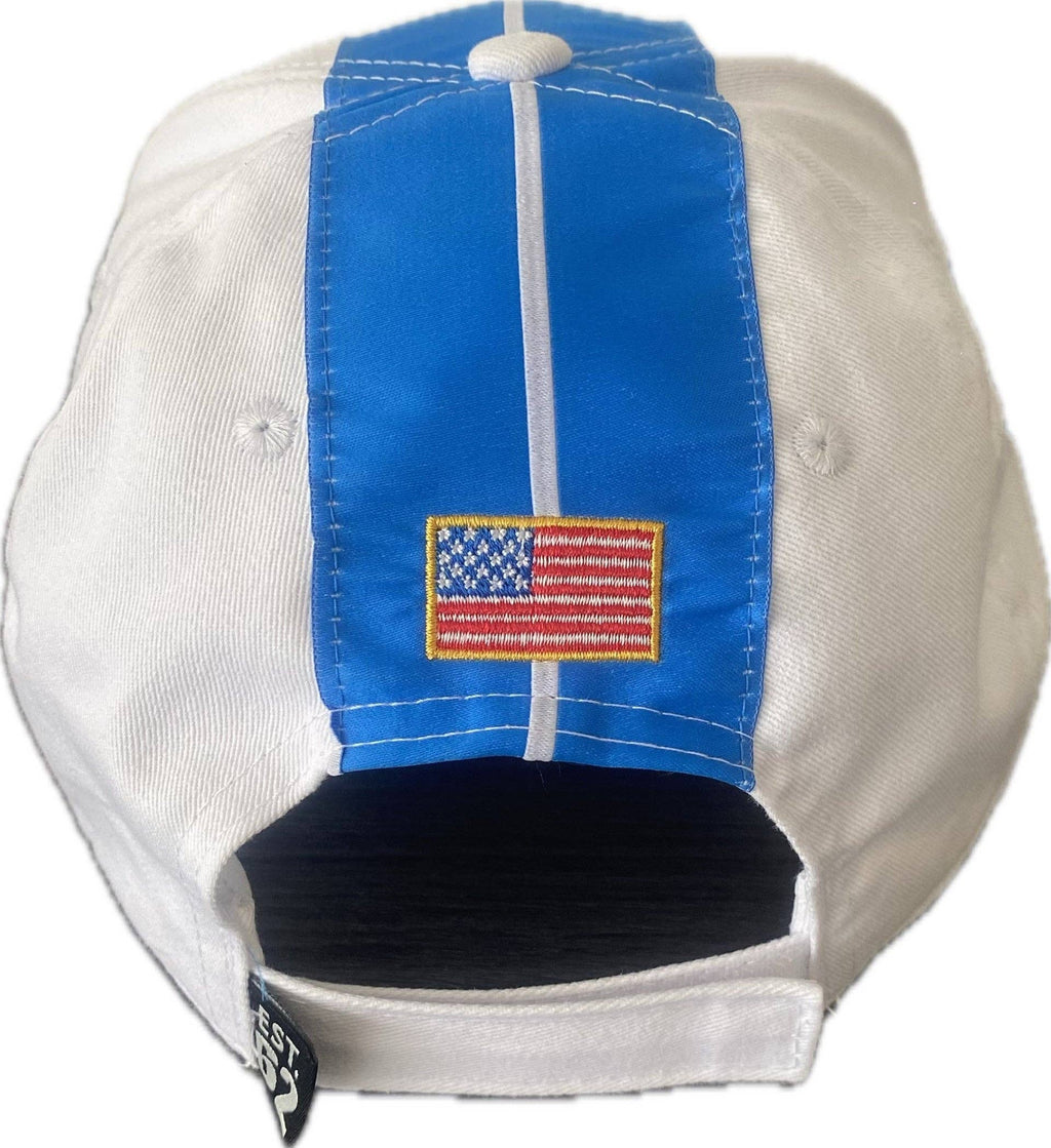 Casquette officielle Shelby Cobra blanc rayures bleues