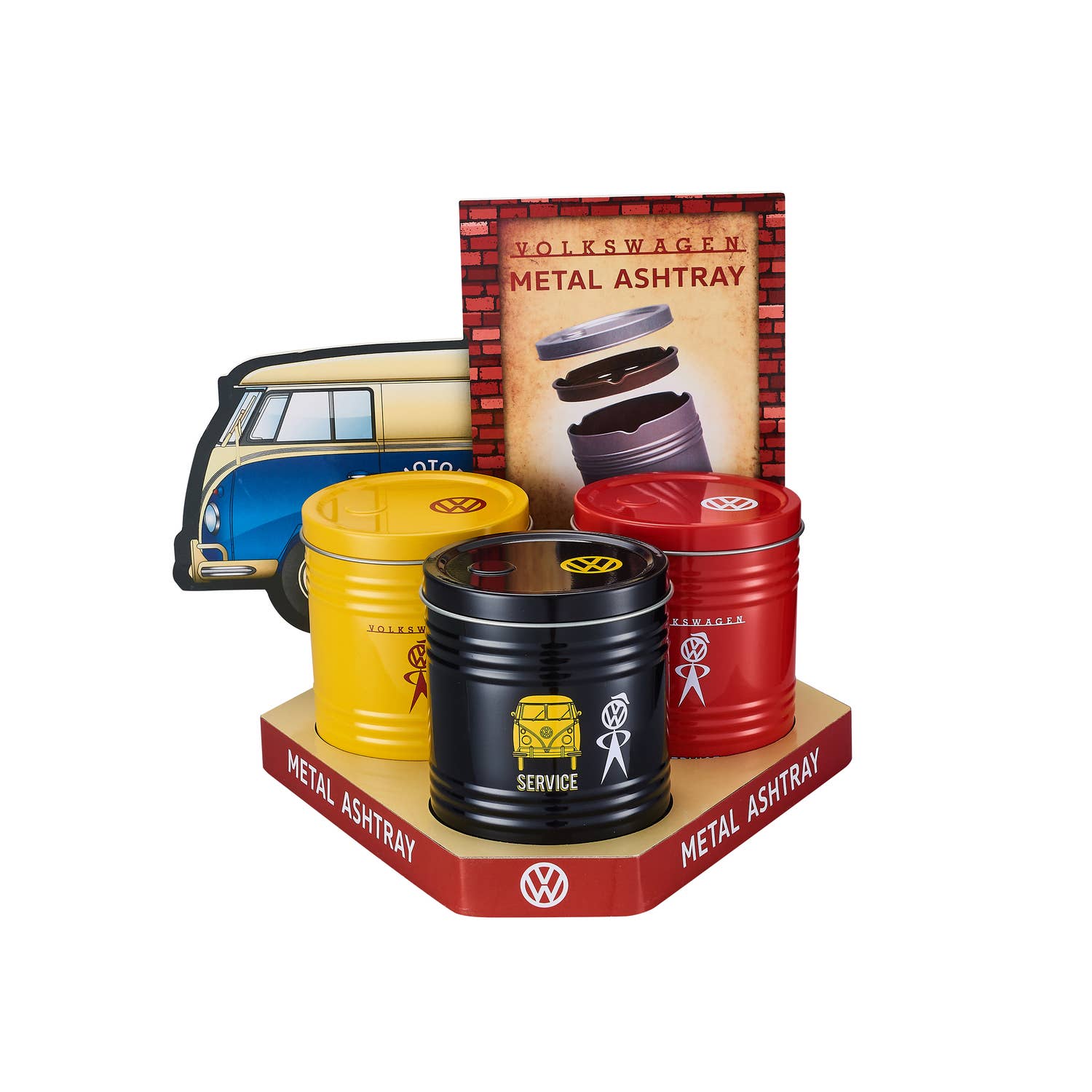 Cendrier portable bidon oil Volkswagen – Métal