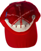 Casquette officielle Shelby Cobra rouge bandes noires