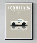 Affiche par Cirebox ICONIC FORD MUSTANG coupé #26