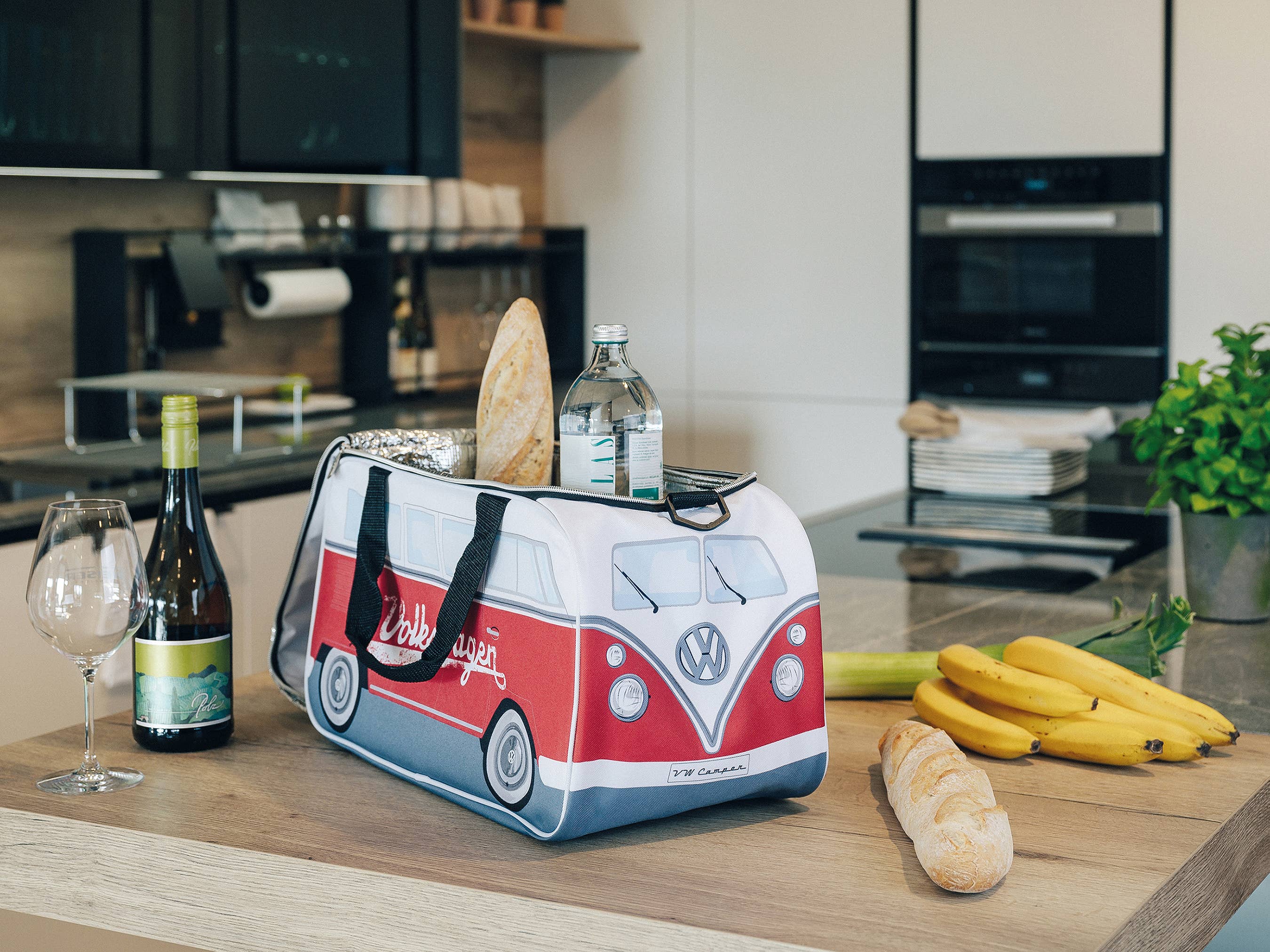 Glacière légère de voyage en forme de VW T1 Bus (25 l) – RD/WH