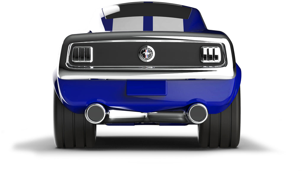 Toy Car Ford Mustang Red - blue variant / Black Metal / White 3+
