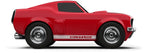 Jouet Petite Voiture Baghera Ford Mustang Black - variante Red / Black Metal / White 3+