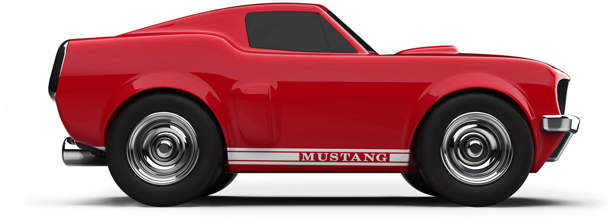 Jouet Petite Voiture Baghera Ford Mustang Black - variante Red / Black Metal / White 3+