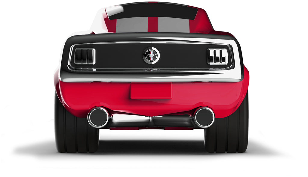 Toy Car Ford Mustang Red - blue variant / Black Metal / White 3+