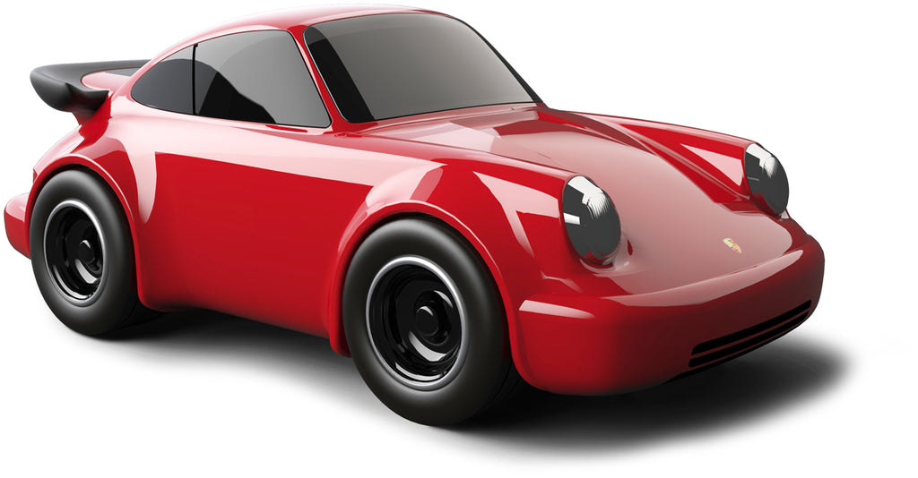 Toy Porsche 911 Red Miniature Car - Yellow / Black Metal / Silver Metal 3+ variant
