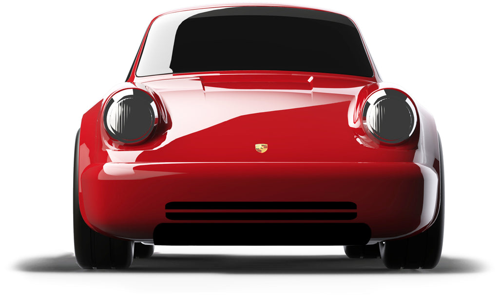 Jouet Petite voiture Baghera Porsche 911 Yellow - variante Black Metal / Silver Metal / Red 3+