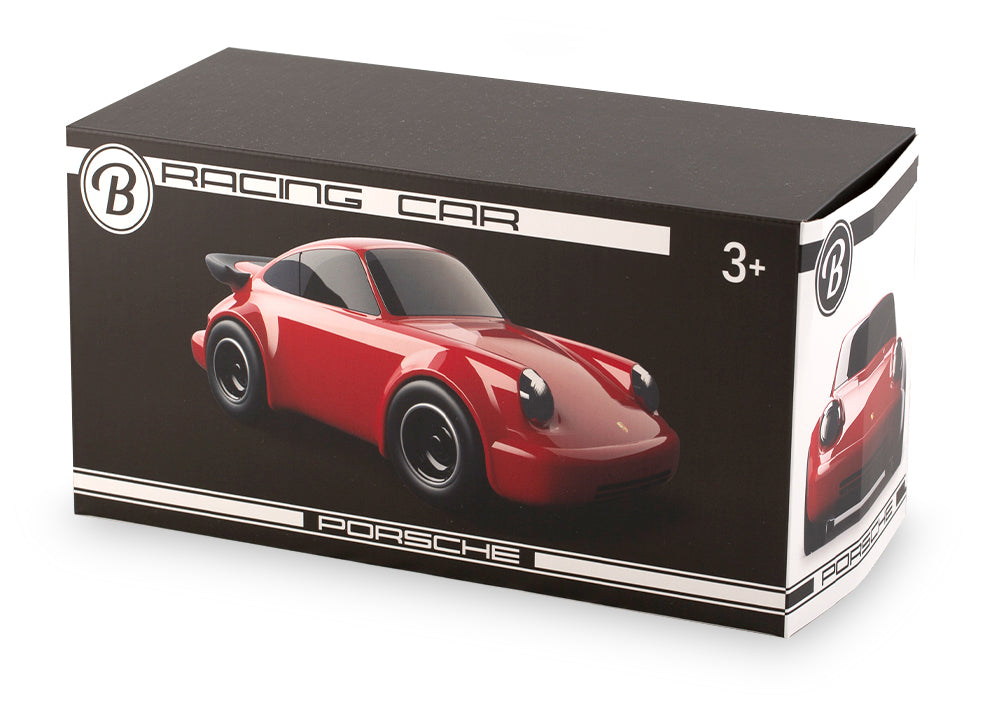 Toy Porsche 911 Red Miniature Car - Yellow / Black Metal / Silver Metal 3+ variant
