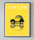 Affiche par Cirebox ICONIC CITROEN 2CV Charleston Jaune #35