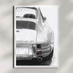 Porsche 911 modèle G — Tirage d'art A4 – Poster premium mat