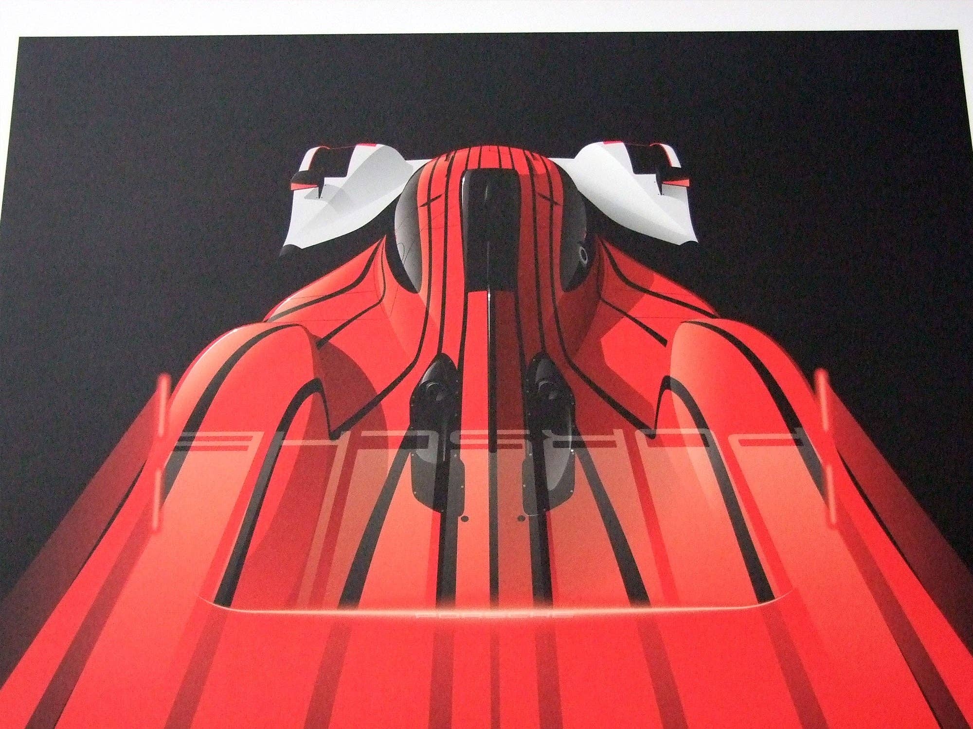 Affiche œuvre graphique numérotée Porsche 963 LMDh, 2023