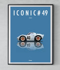 Affiche par Cirebox ICONIC FORD GT 40 #49