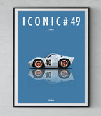 Affiche par Cirebox ICONIC FORD GT 40 #49