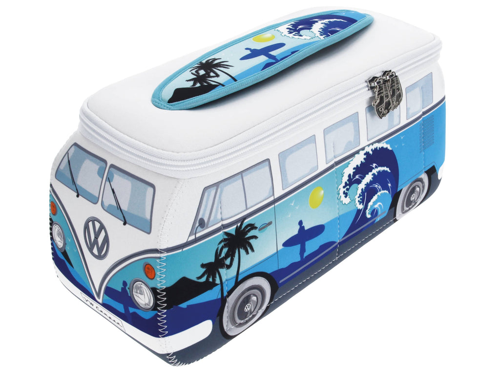 Trousse de toilette VW Bus T1 - Design Surf bleu océan (S)