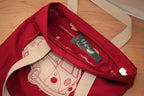 Sac cabas en toile VW T1 Bus - Rouge
