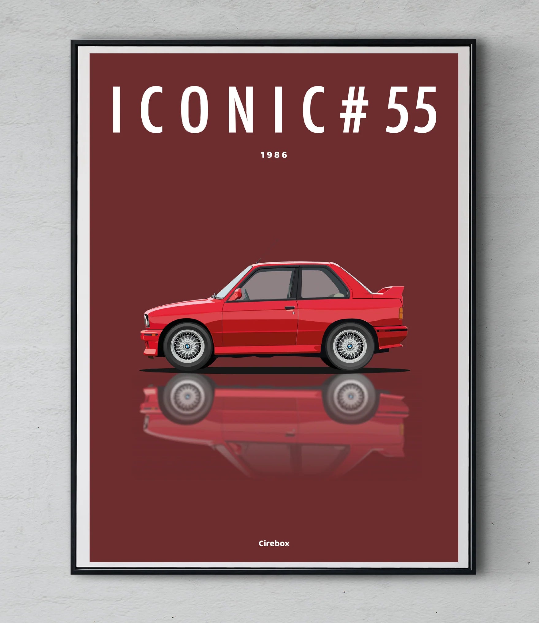 Affiche par Cirebox ICONIC BMW M3 (E30) #55