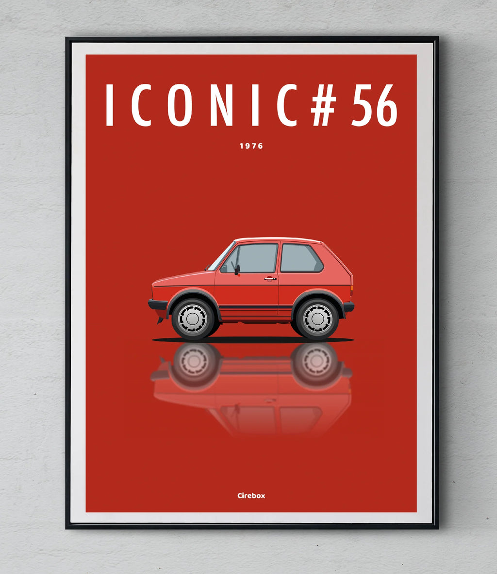 Affiche par Cirebox ICONIC VOLKSWAGEN GOLF GTI 1 #56