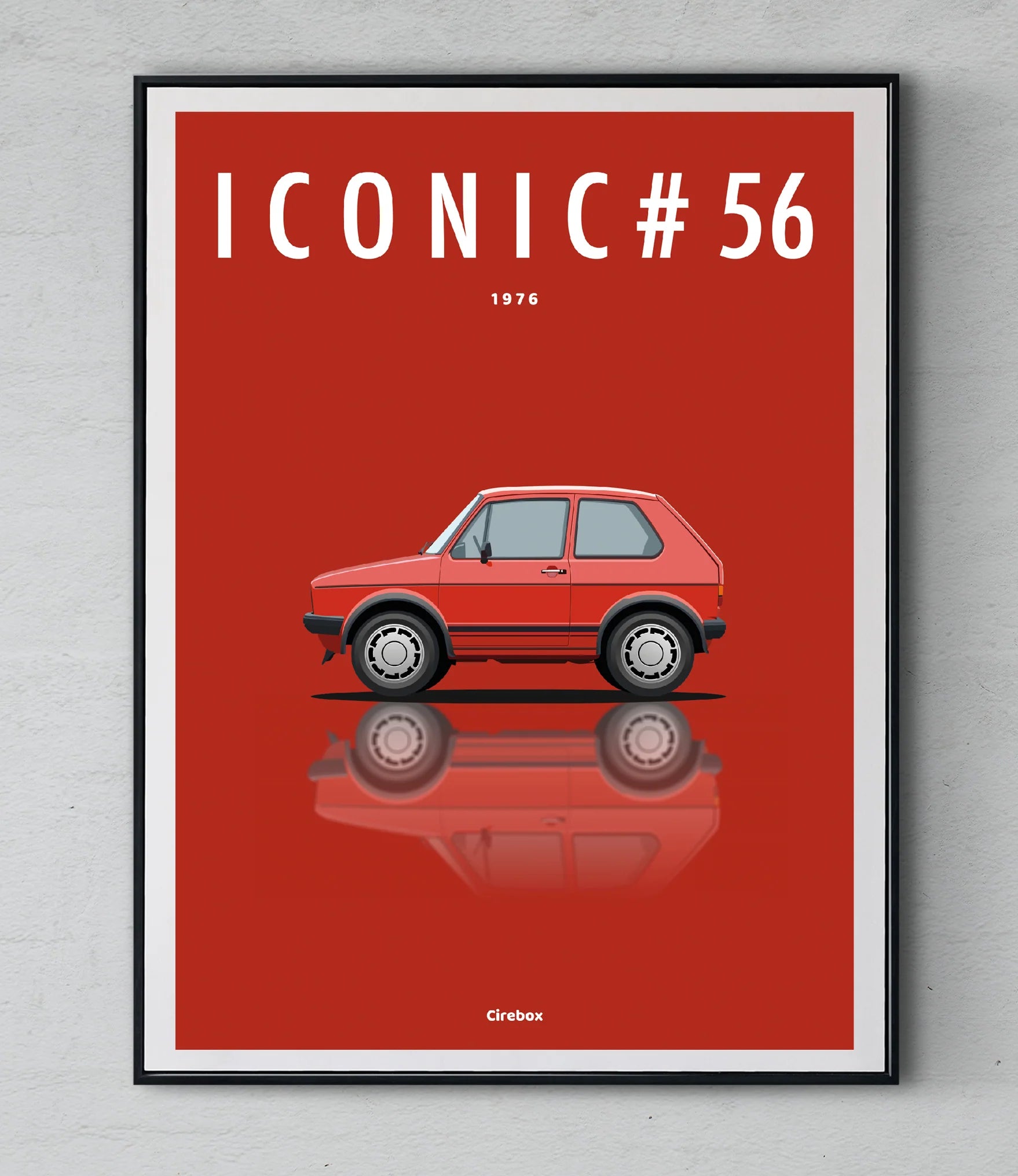 Affiche par Cirebox ICONIC VOLKSWAGEN GOLF GTI 1 #56