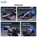 CaDA Kit de construction de voiture de Formule 1 Alpine A525 à l'échelle 1:8 2173 pièces C64012W