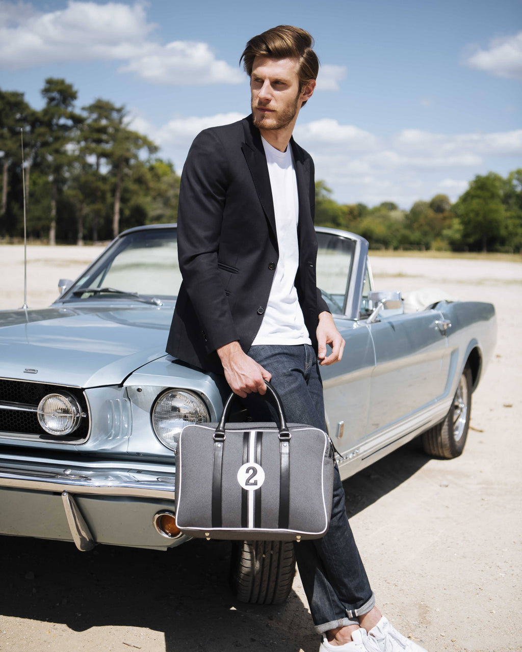 Sac ordinateur 13 pouces James NBN2 gris et blanc écologique