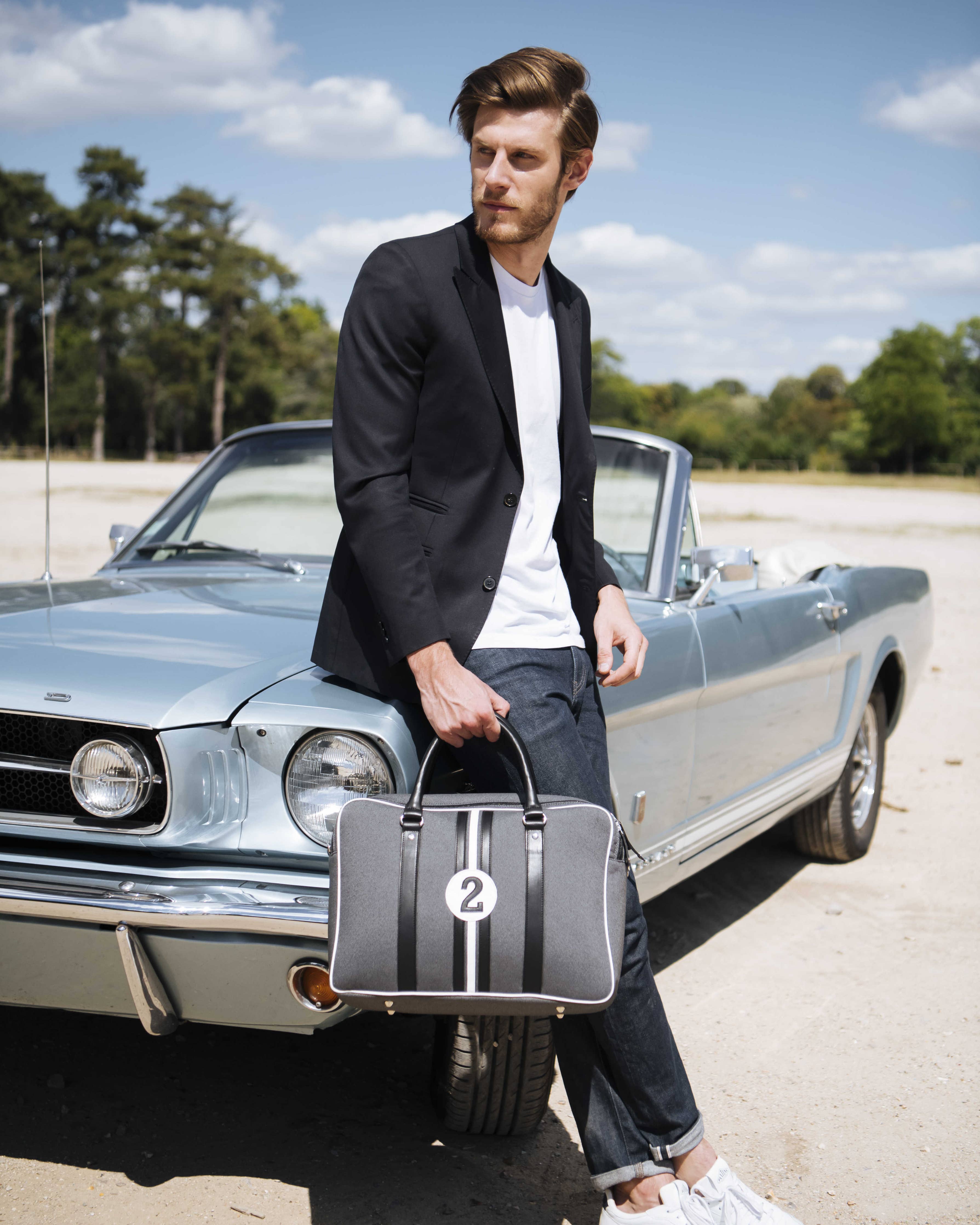 Sac ordinateur 13 pouces James NBN2 gris et blanc écologique