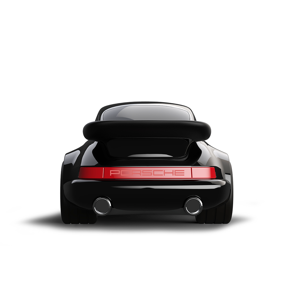 Jouet Petite voiture Baghera Porsche 911 Yellow - variante Black Metal / Silver Metal / Red 3+