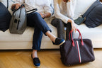 Sac cabine Giovana tissu noir et rouge femme