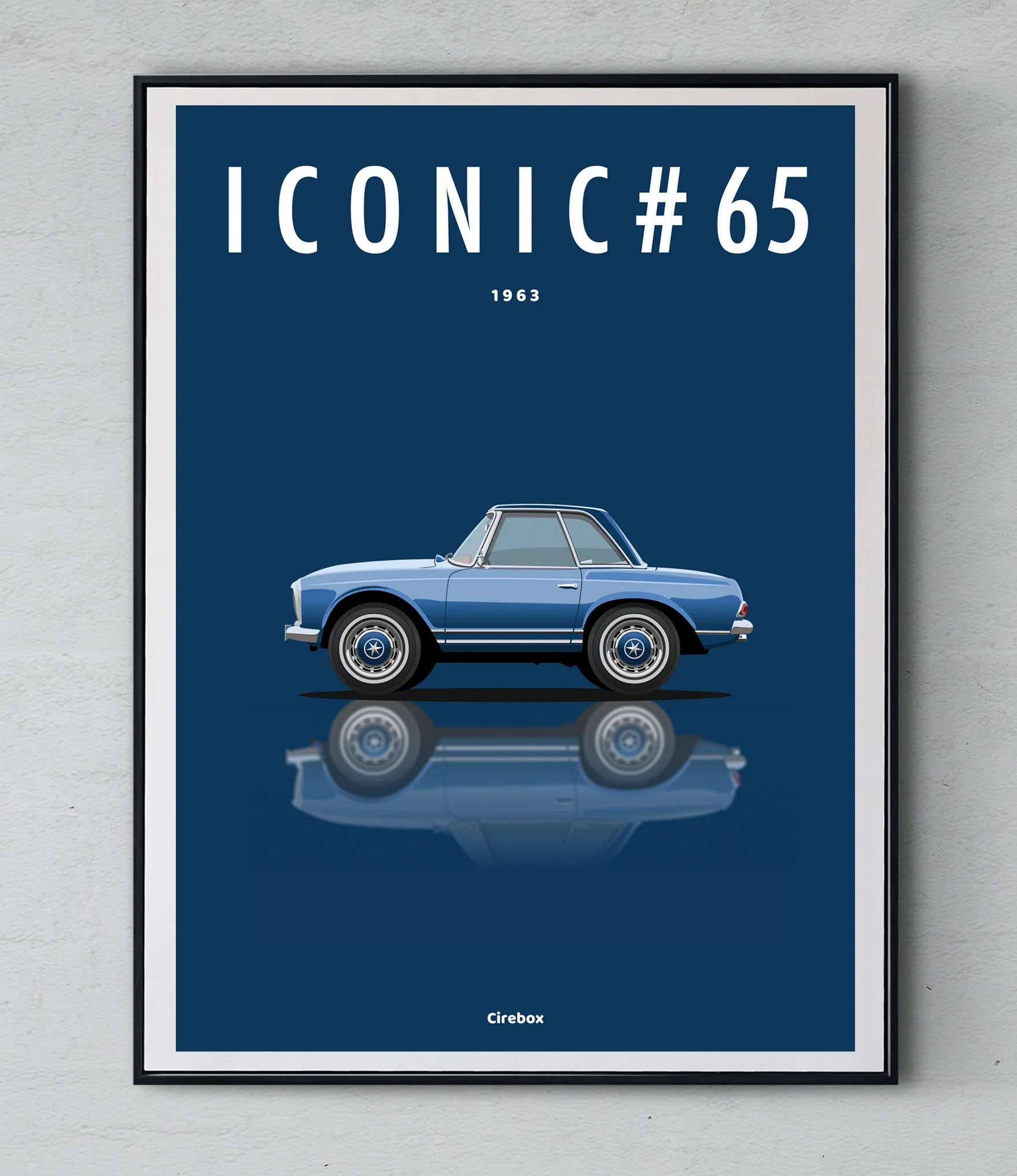 Affiche par Cirebox ICONIC MERCEDES 230SL (W113) #65
