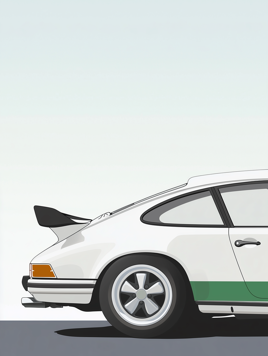 Affiche oeuvre 911 Élégance Rétro A3