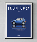Affiche par Cirebox ICONIC PEUGEOT 205 GTI 1,9 #67