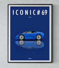 Affiche par Cirebox ICONIC BUGATTI EB110 #69