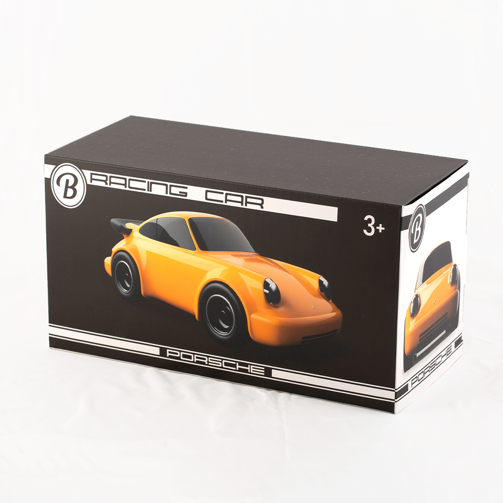 Jouet Petite voiture Baghera Porsche 911 Yellow - variante Black Metal / Silver Metal / Red 3+