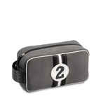 Trousse de toilette homme Bobby gris et noir en toile NBN2