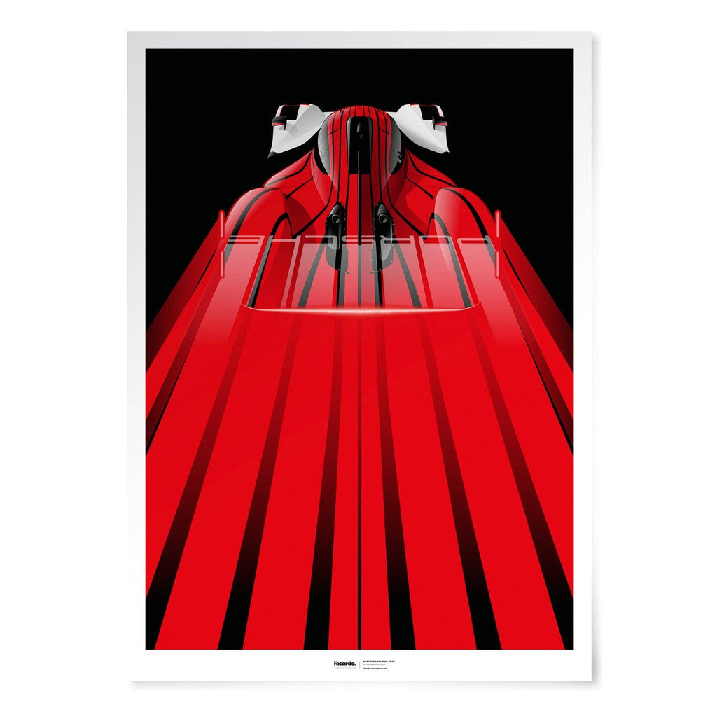 Affiche œuvre graphique numérotée Porsche 963 LMDh, 2023