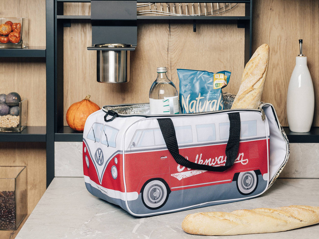 Glacière légère de voyage en forme de VW T1 Bus (25 l) – RD/WH