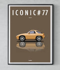 Affiche par Cirebox ICONIC PORSCHE 928 #77